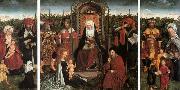 unknow artist Triptych with the Family of St Anne Germany oil painting reproduction